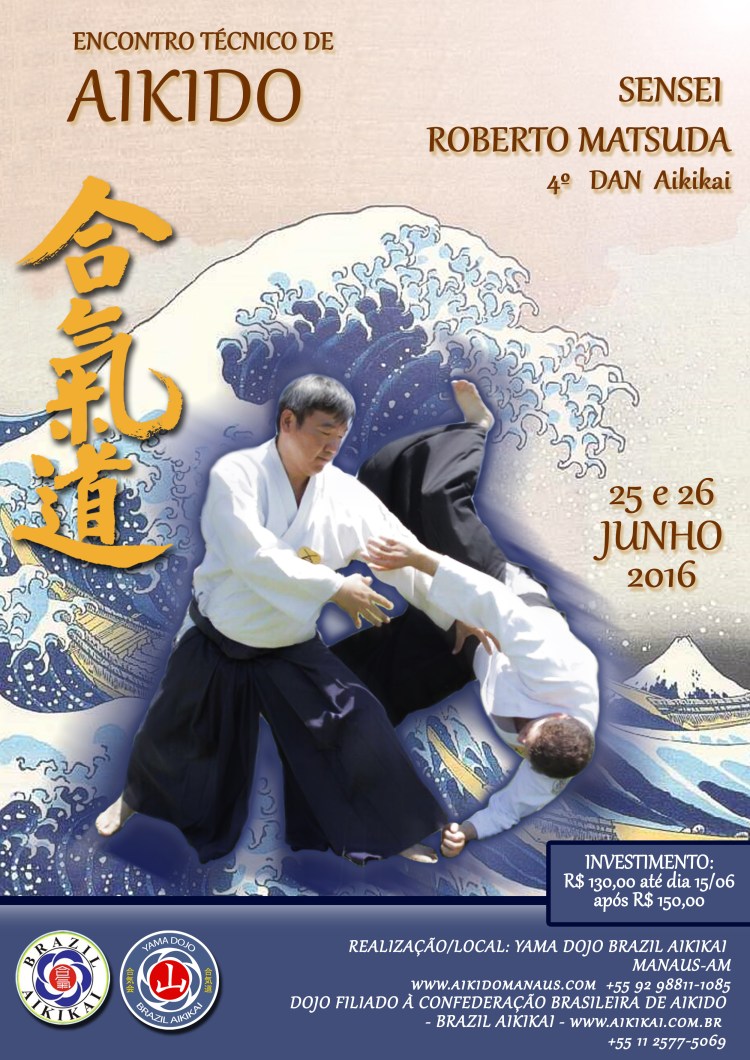 Cartaz Encontro Técnico Aikido Yama Matsuda